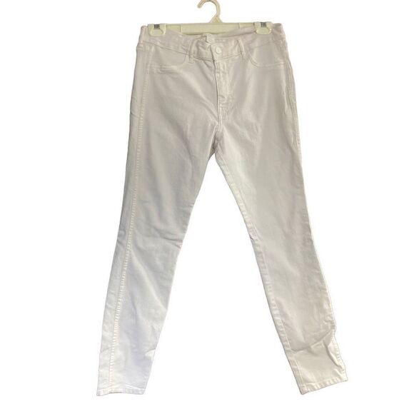 H&M Women’s White Jeans Size 10 - Picture 1 of 8